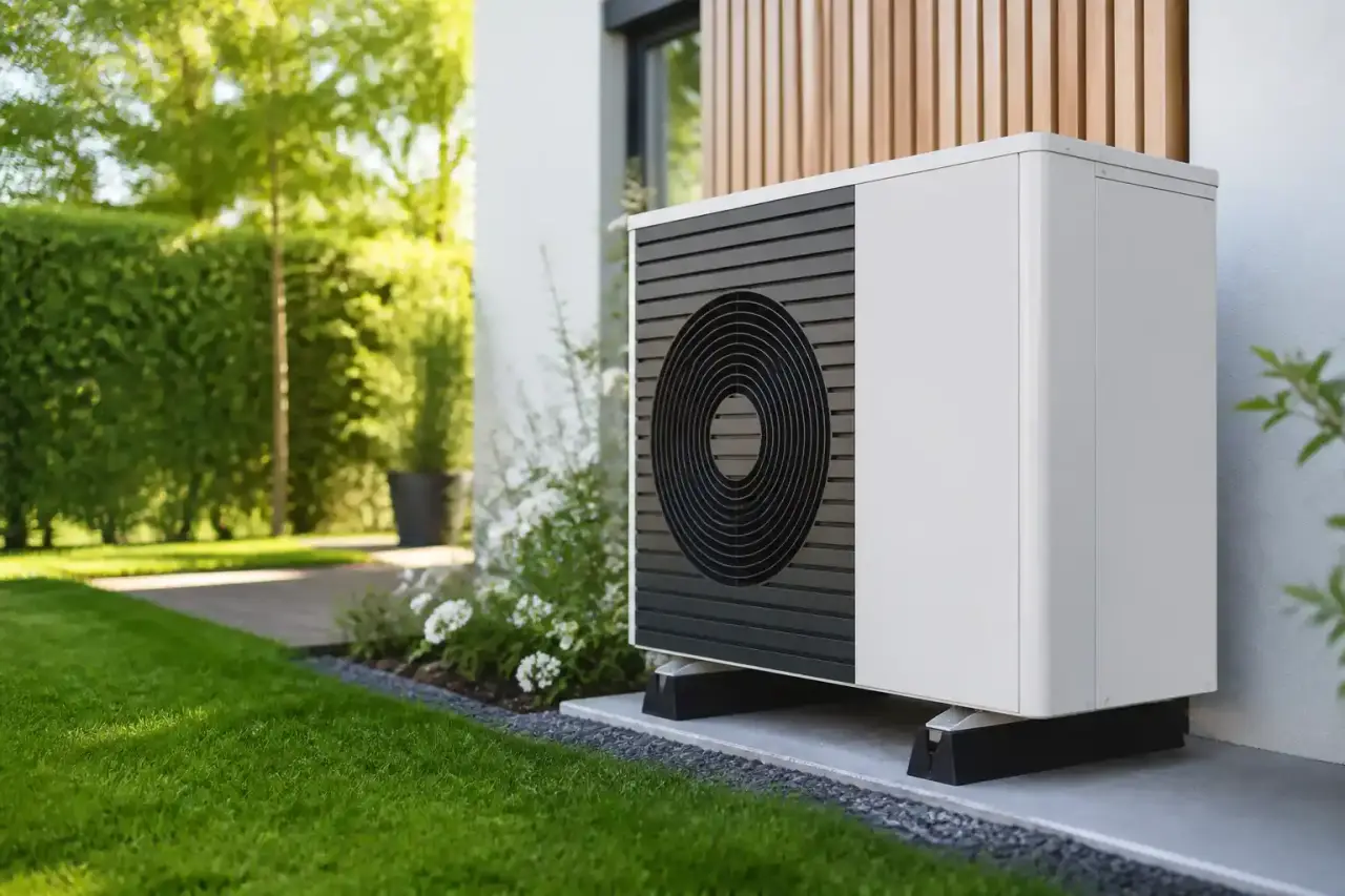 Intérieur lumineux et rénové mettant en valeur le confort thermique d'une maison équipée d'une pompe à chaleur