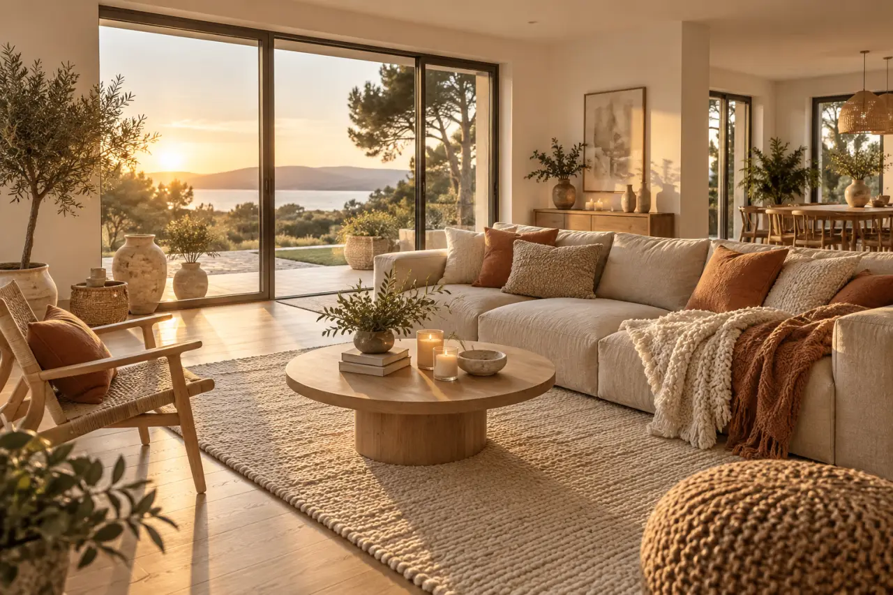 La déco scandinave cocooning réchauffe un salon clair sans l’alourdir