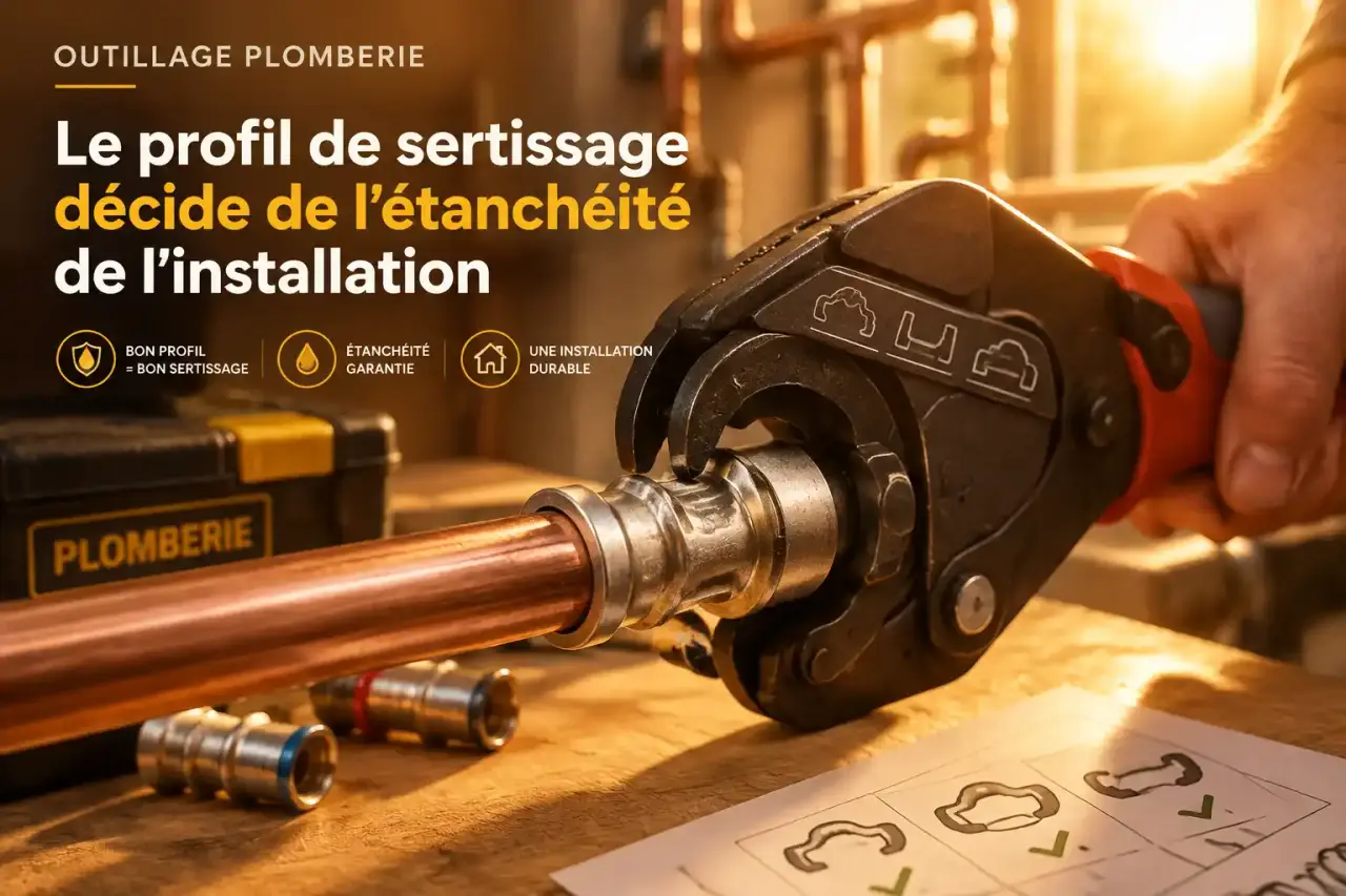 Outillage plomberie : le profil de sertissage décide de l’étanchéité de l’installation