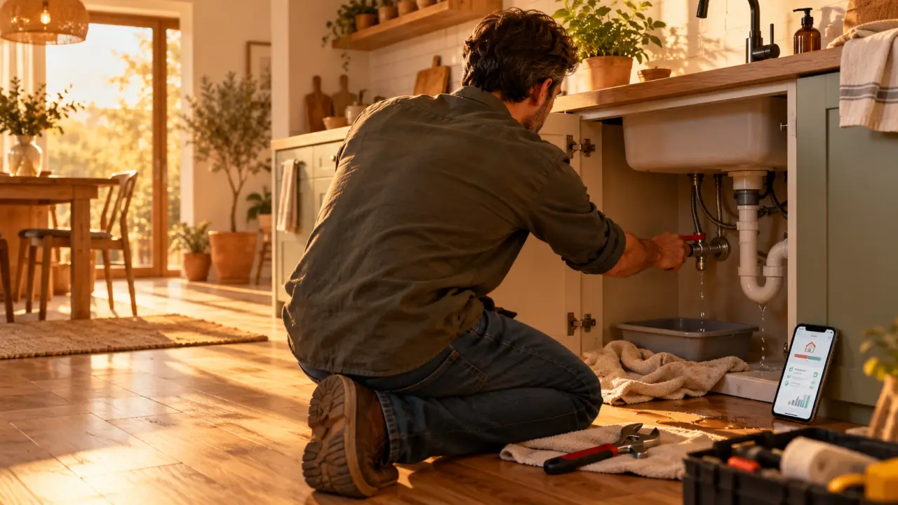 SOS dépannage plomberie : coupez l’eau, sécurisez le logement et vérifiez les frais