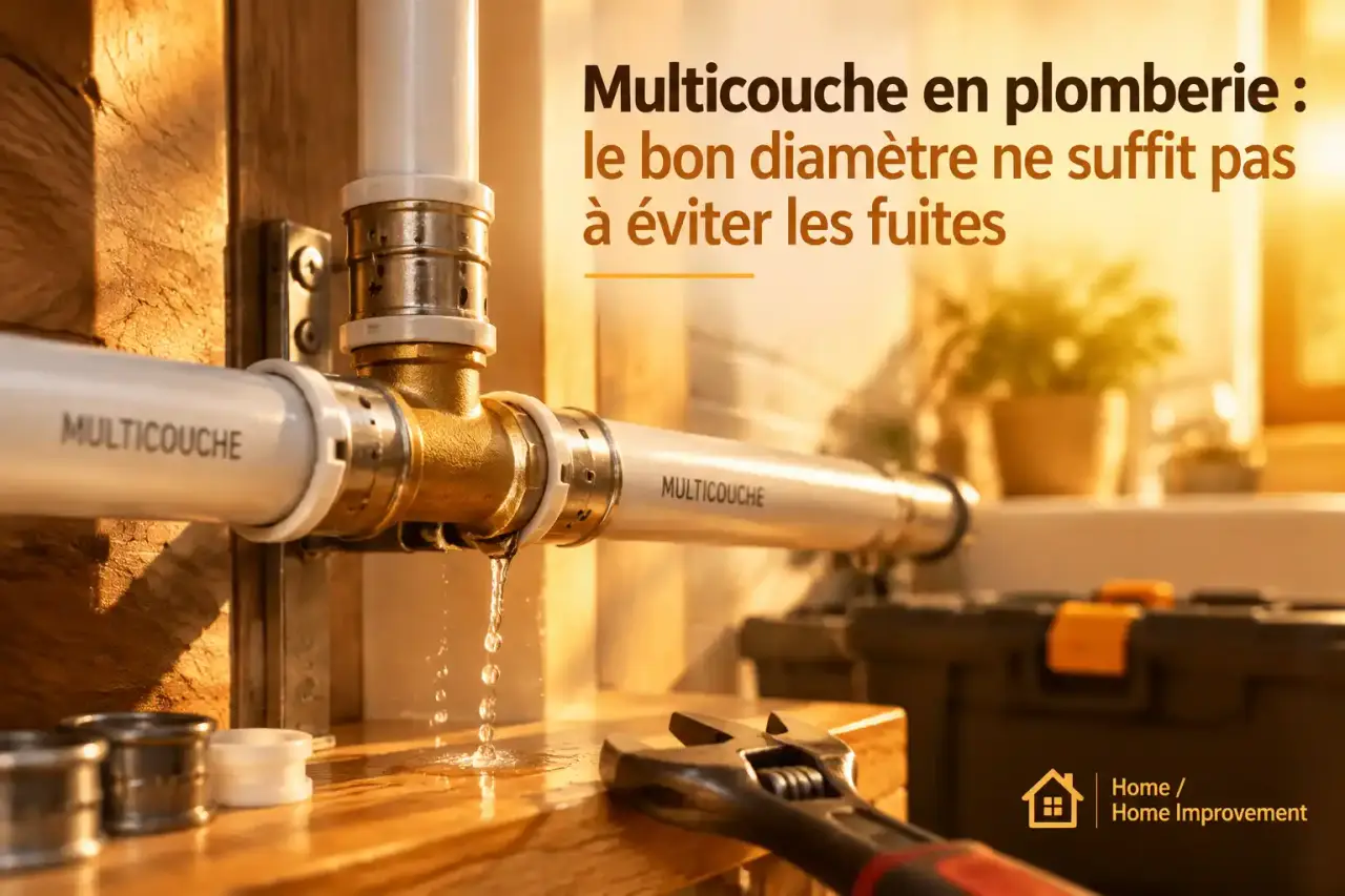 Multicouche en plomberie : le bon diamètre ne suffit pas à éviter les fuites