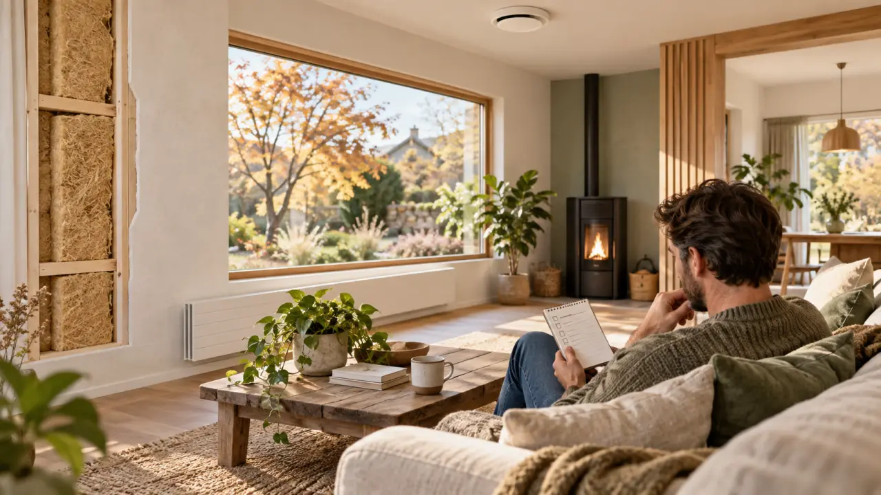 Intérieur chaleureux et bien isolé préparé pour l’hiver