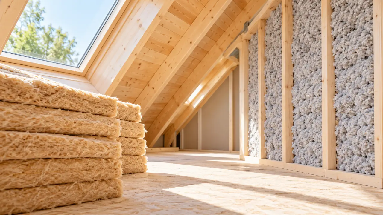 Comparaison entre laine de bois et ouate de cellulose pour isoler une maison